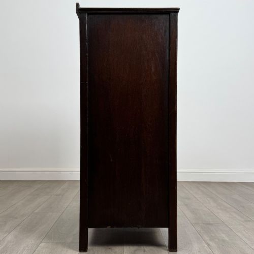 ANTIQUE 20TH CENTURY GOOD QUALITY CARVED OAK CUPBOARD - ADDITIONAL PHOTO 7
