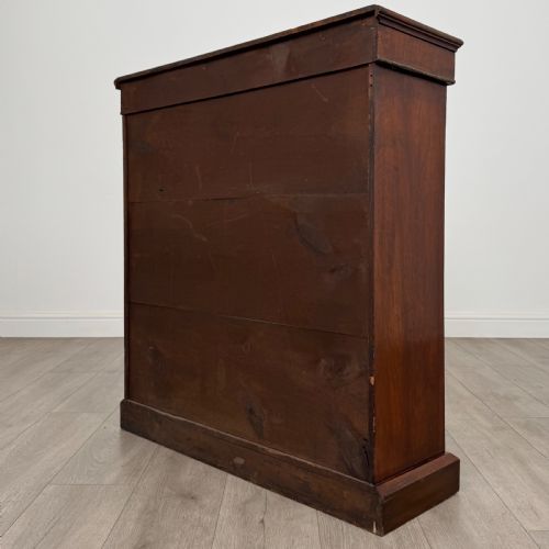 ANTIQUE 19TH CENTURY GOOD QUALITY INLAID PIER CABINET IN WALNUT - ADDITIONAL PHOTO 7