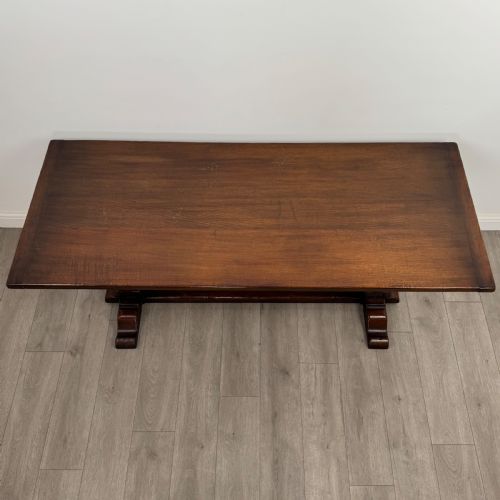 ANTIQUE 20TH CENTURY GOOD QUALITY REFRACTORY STYLE DINING TABLE - ADDITIONAL PHOTO 2