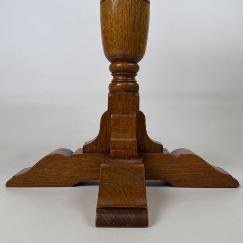 ANTIQUE 20TH CENTURY FINE QUALITY PAIR OF OAK SIDE TABLES - ADDITIONAL PHOTO 6