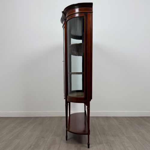 ANTIQUE 20TH CENTURY FINE QUALITY DISPLAY CABINET IN MAHOGANY - ADDITIONAL PHOTO 4