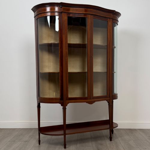 ANTIQUE 20TH CENTURY FINE QUALITY DISPLAY CABINET IN MAHOGANY - ADDITIONAL PHOTO 8