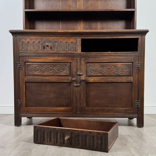 ANTIQUE 20TH CENTURY GOOD QUALITY DRESSER IN OAK - ADDITIONAL PHOTO 10