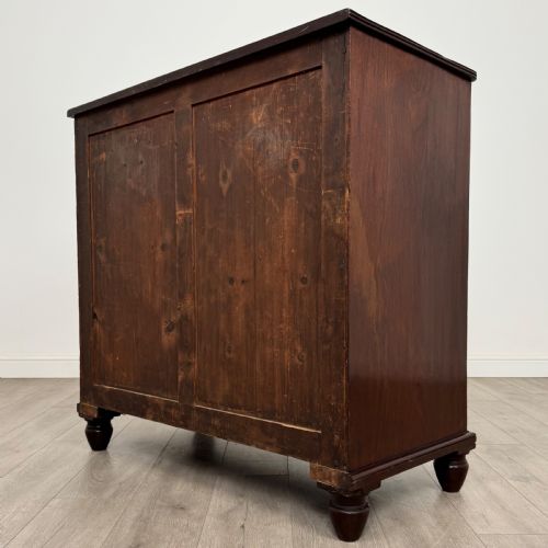 ANTIQUE 18TH CENTURY GOOD QUALITY MAHOGANY CHEST OF DRAWERS - ADDITIONAL PHOTO 5