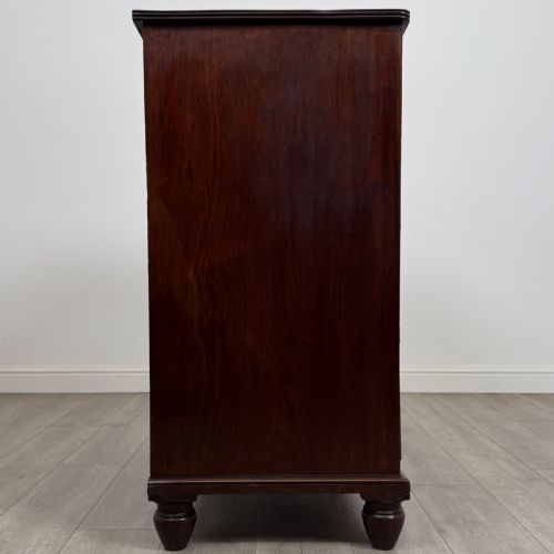 ANTIQUE 18TH CENTURY GOOD QUALITY MAHOGANY CHEST OF DRAWERS - ADDITIONAL PHOTO 6
