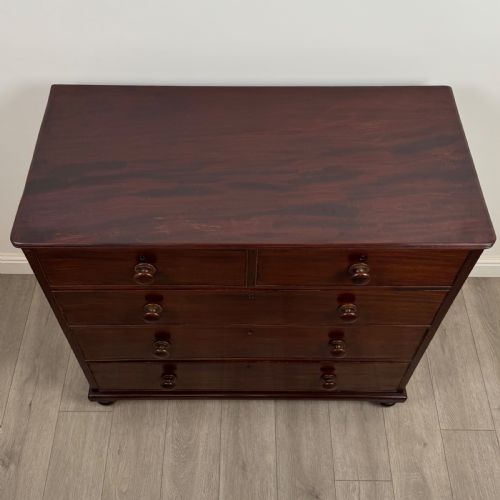 ANTIQUE 18TH CENTURY GOOD QUALITY MAHOGANY CHEST OF DRAWERS - ADDITIONAL PHOTO 8