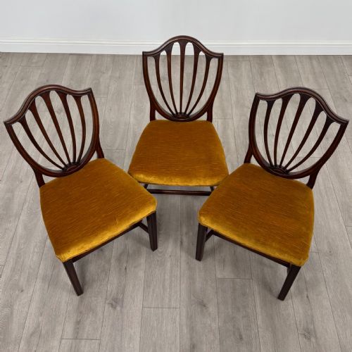 ANTIQUE 19TH CENTURY SET OF 6 DINING CHAIRS IN MAHOGANY - ADDITIONAL PHOTO 6