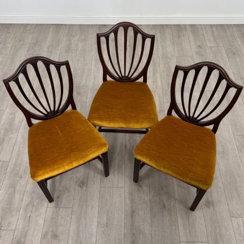 ANTIQUE 19TH CENTURY SET OF 6 DINING CHAIRS IN MAHOGANY - ADDITIONAL PHOTO 7