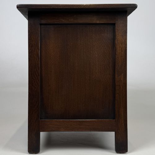 ANTIQUE 20TH CENTURY GOOD QUALITY SMALL OAK CABINET - ADDITIONAL PHOTO 5