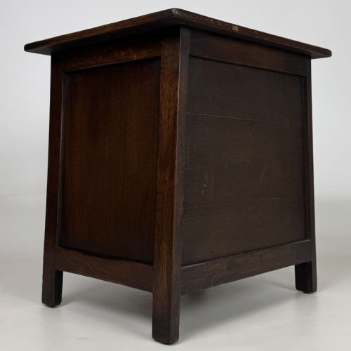 ANTIQUE 20TH CENTURY GOOD QUALITY SMALL OAK CABINET - ADDITIONAL PHOTO 6