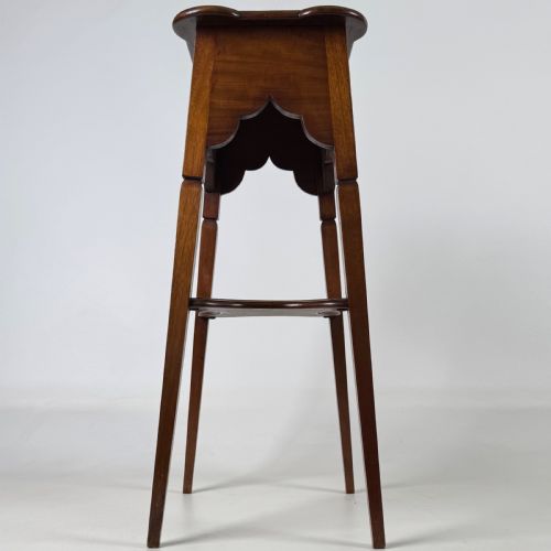 ANTIQUE 20TH CENTURY GOOD QUALITY PLANT STAND IN MAHOGANY - ADDITIONAL PHOTO 2