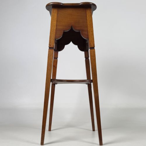ANTIQUE 20TH CENTURY GOOD QUALITY PLANT STAND IN MAHOGANY - ADDITIONAL PHOTO 3