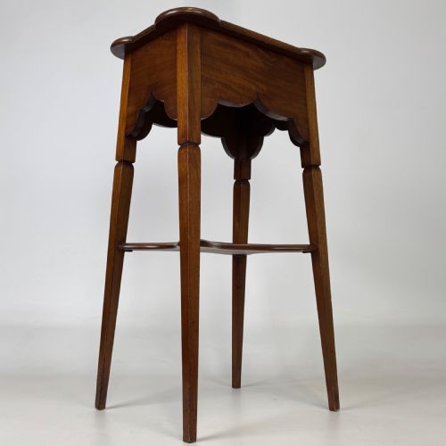 ANTIQUE 20TH CENTURY GOOD QUALITY PLANT STAND IN MAHOGANY - ADDITIONAL PHOTO 4