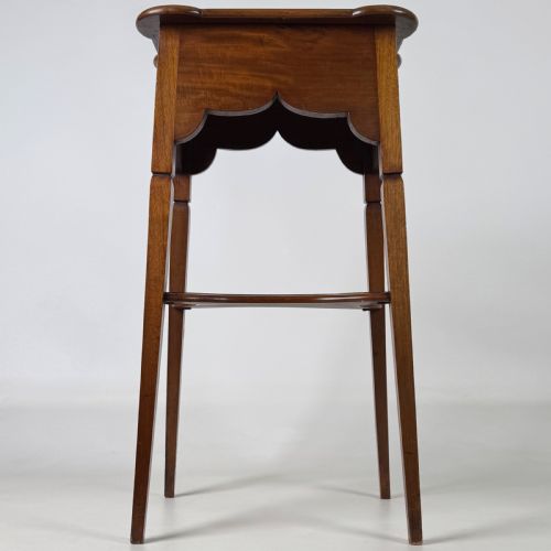 ANTIQUE 20TH CENTURY GOOD QUALITY PLANT STAND IN MAHOGANY - ADDITIONAL PHOTO 5