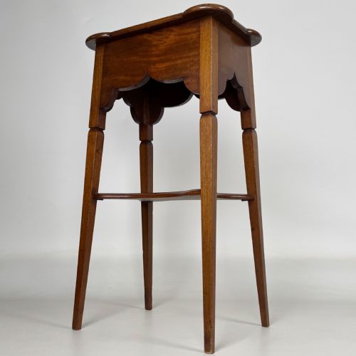 ANTIQUE 20TH CENTURY GOOD QUALITY PLANT STAND IN MAHOGANY - ADDITIONAL PHOTO 6