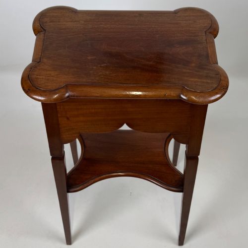 ANTIQUE 20TH CENTURY GOOD QUALITY PLANT STAND IN MAHOGANY - ADDITIONAL PHOTO 8