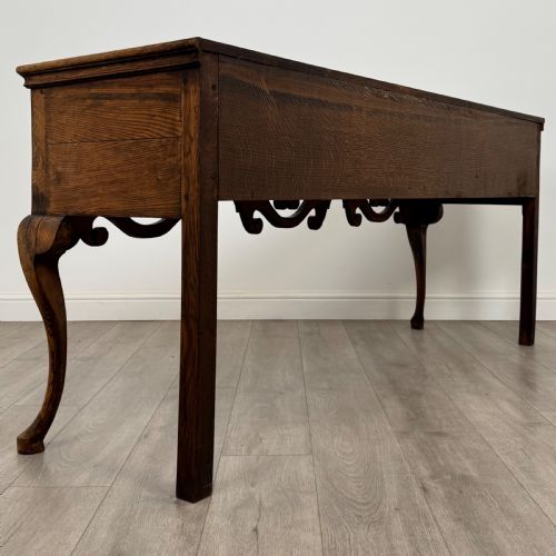 ANTIQUE 19TH CENTURY FINE QUALITY LARGE OAK DRESSER BASE - ADDITIONAL PHOTO 3