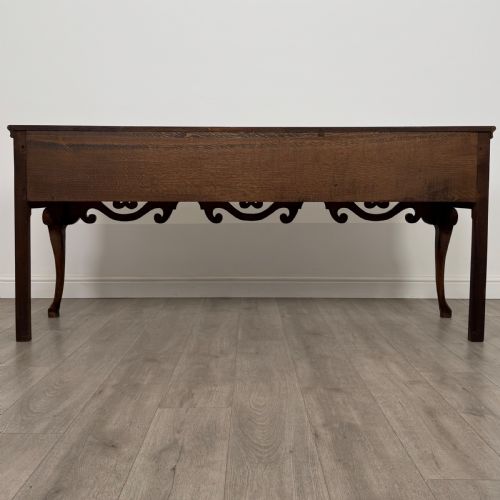 ANTIQUE 19TH CENTURY FINE QUALITY LARGE OAK DRESSER BASE - ADDITIONAL PHOTO 4
