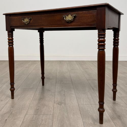 ANTIQUE 19TH CENTURY GOOD QUALITY WRITING TABLE IN MAHOGANY - ADDITIONAL PHOTO 1