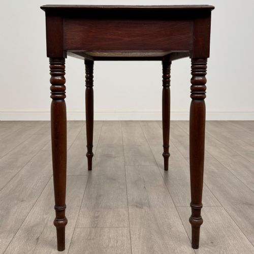 ANTIQUE 19TH CENTURY GOOD QUALITY WRITING TABLE IN MAHOGANY - ADDITIONAL PHOTO 2