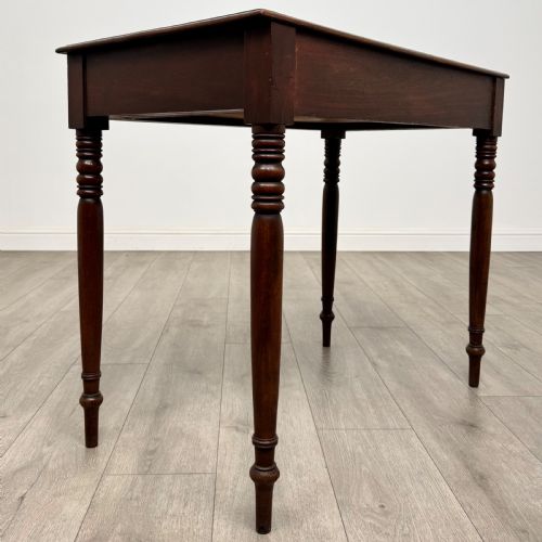 ANTIQUE 19TH CENTURY GOOD QUALITY WRITING TABLE IN MAHOGANY - ADDITIONAL PHOTO 3