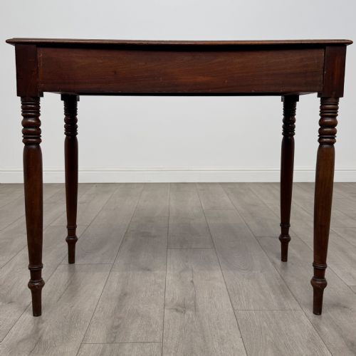ANTIQUE 19TH CENTURY GOOD QUALITY WRITING TABLE IN MAHOGANY - ADDITIONAL PHOTO 4