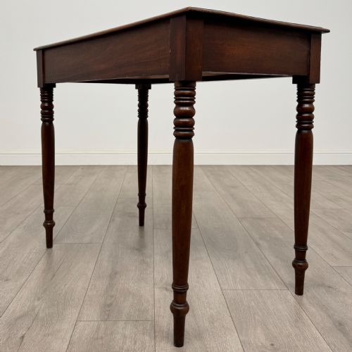 ANTIQUE 19TH CENTURY GOOD QUALITY WRITING TABLE IN MAHOGANY - ADDITIONAL PHOTO 5
