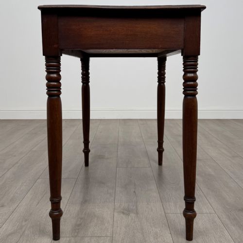 ANTIQUE 19TH CENTURY GOOD QUALITY WRITING TABLE IN MAHOGANY - ADDITIONAL PHOTO 6