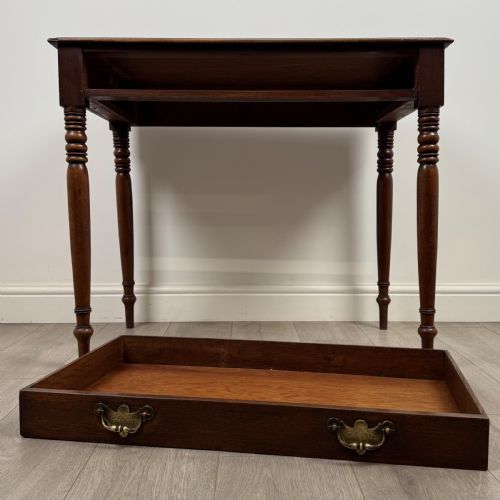 ANTIQUE 19TH CENTURY GOOD QUALITY WRITING TABLE IN MAHOGANY - ADDITIONAL PHOTO 8
