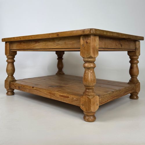 ANTIQUE 20TH CENTURY GOOD QUALITY PINE FARMHOUSE COFFEE TABLE - ADDITIONAL PHOTO 1