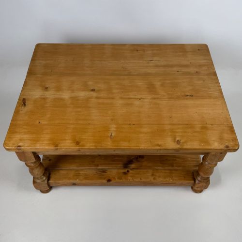 ANTIQUE 20TH CENTURY GOOD QUALITY PINE FARMHOUSE COFFEE TABLE - ADDITIONAL PHOTO 8