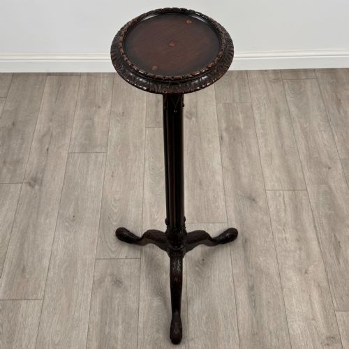 ANTIQUE 19TH CENTURY FINE QUALITY PLANT STAND IN MAHOGANY - ADDITIONAL PHOTO 1