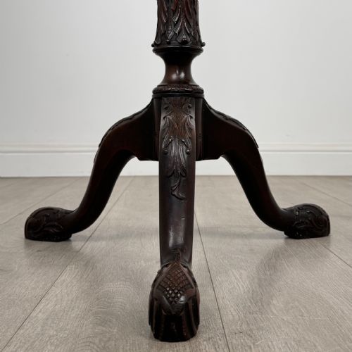 ANTIQUE 19TH CENTURY FINE QUALITY PLANT STAND IN MAHOGANY - ADDITIONAL PHOTO 4