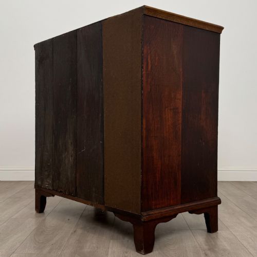 ANTIQUE 18TH CENTURY GOOD QUALITY OAK CHEST OF DRAWERS - ADDITIONAL PHOTO 5