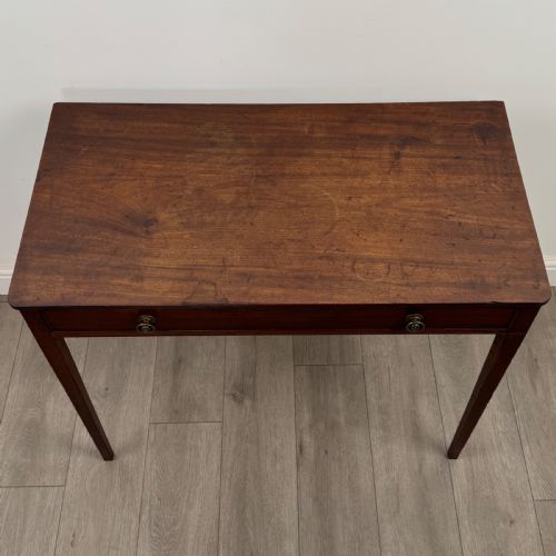 ANTIQUE 18TH CENTURY GOOD QUALITY WRITING TABLE IN MAHOGANY - ADDITIONAL PHOTO 8