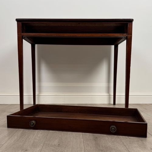 ANTIQUE 18TH CENTURY GOOD QUALITY WRITING TABLE IN MAHOGANY - ADDITIONAL PHOTO 9