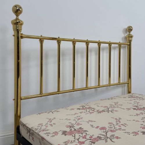 ANTIQUE 20TH CENTURY FINE QUALITY BRASS KING SIZE BED - ADDITIONAL PHOTO 5