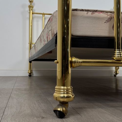 ANTIQUE 20TH CENTURY FINE QUALITY BRASS KING SIZE BED - ADDITIONAL PHOTO 6