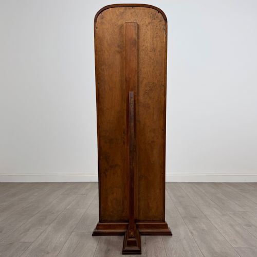 ANTIQUE 20TH CENTURY FLOOR STANDING DRESSING MIRROR IN OAK - ADDITIONAL PHOTO 3