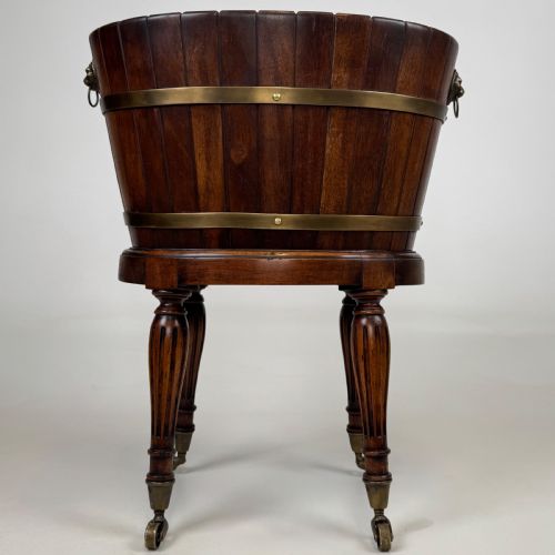 ANTIQUE 20TH CENTURY GOOD QUALITY PLANT STAND IN MAHOGANY - ADDITIONAL PHOTO 3