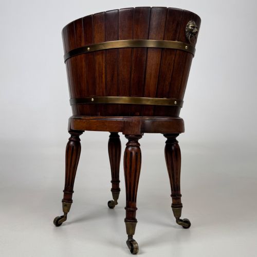 ANTIQUE 20TH CENTURY GOOD QUALITY PLANT STAND IN MAHOGANY - ADDITIONAL PHOTO 4
