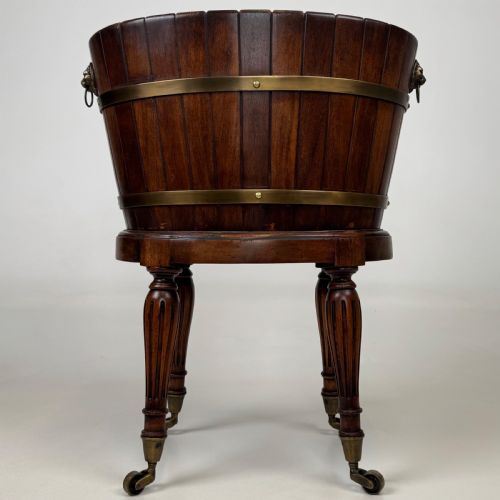 ANTIQUE 20TH CENTURY GOOD QUALITY PLANT STAND IN MAHOGANY - ADDITIONAL PHOTO 7