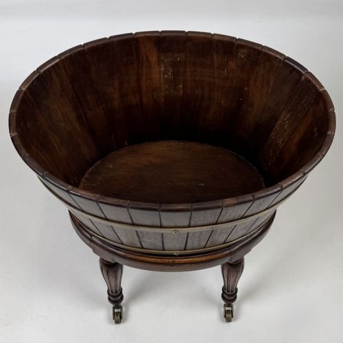 ANTIQUE 20TH CENTURY GOOD QUALITY PLANT STAND IN MAHOGANY - ADDITIONAL PHOTO 9