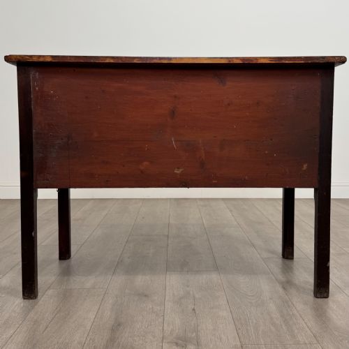 ANTIQUE 18TH CENTURY GOOD QUALITY KNEEHOLE DESK IN MAHOGANY - ADDITIONAL PHOTO 4