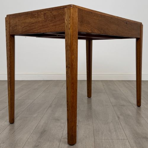 ANTIQUE 20TH CENTURY GOOD QUALITY GOLDEN OAK WRITING TABLE - ADDITIONAL PHOTO 3