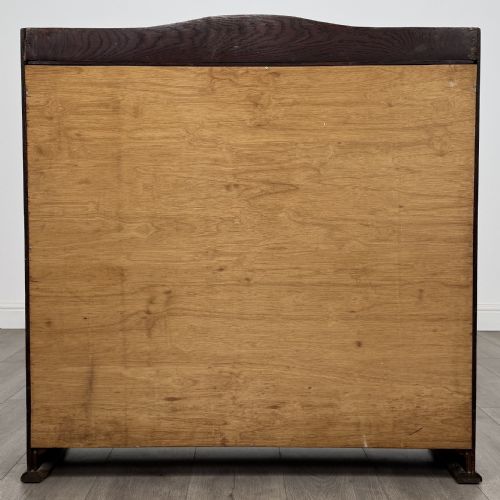 ANTIQUE 20TH CENTURY GOOD QUALITY OAK DISPLAY CABINET - ADDITIONAL PHOTO 6