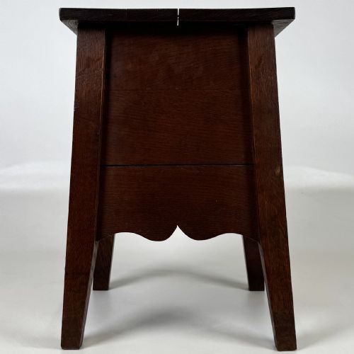ANTIQUE 20TH CENTURY GOOD QUALITY STORAGE BOX IN OAK - ADDITIONAL PHOTO 2