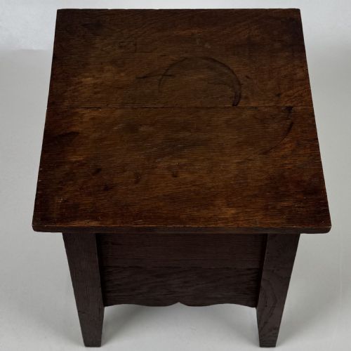 ANTIQUE 20TH CENTURY GOOD QUALITY STORAGE BOX IN OAK - ADDITIONAL PHOTO 8