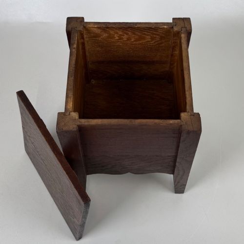 ANTIQUE 20TH CENTURY GOOD QUALITY STORAGE BOX IN OAK - ADDITIONAL PHOTO 9