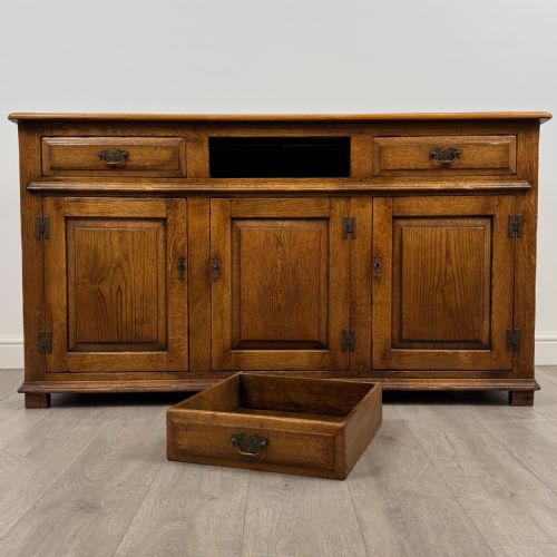 ANTIQUE 20TH CENTURY FINE QUALITY SIDEBOARD IN OAK - ADDITIONAL PHOTO 10